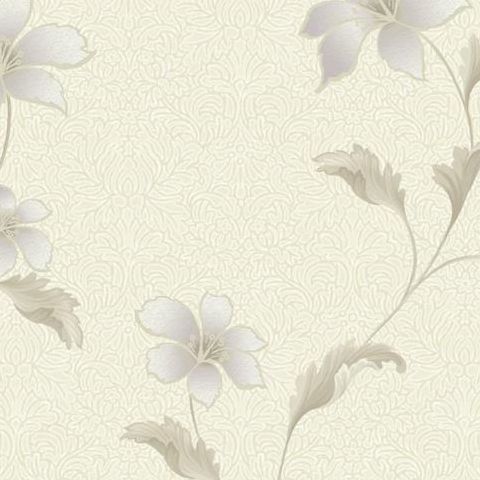 Holden Opus Floriana Floral Wallpaper 35300 Cream/Heather